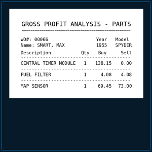 Sql - Parts GP
